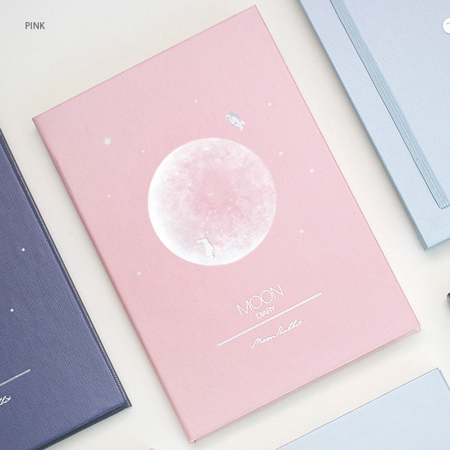 Pink - Moon special hardcover undated weekly diary 