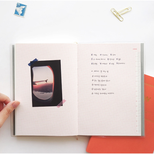 Grid note - 2018 Flow B6 dated weekly planner