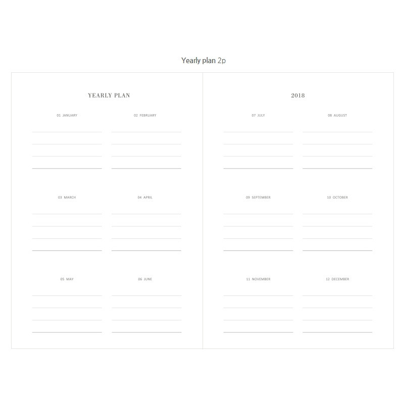 Yearly plan - 2018 Another day large dated monthly diary