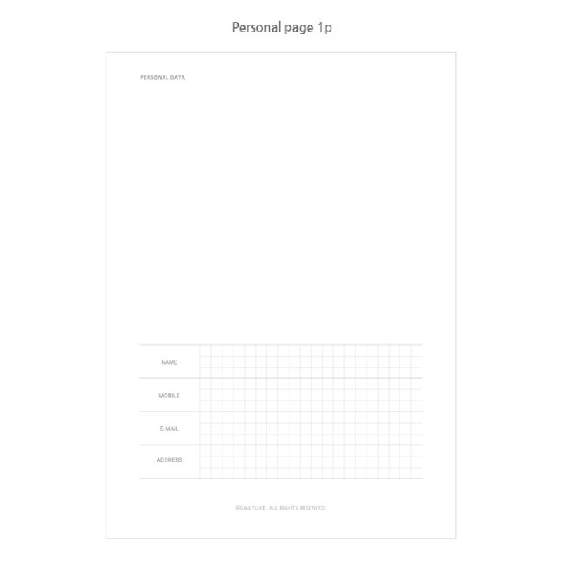 Personal page - 2018 Monday to Sunday dated weekly diary Personal page - 2018 Monday to Sunday dated weekly diary