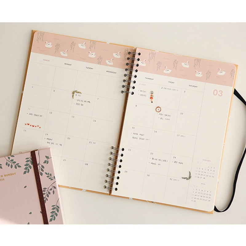 Monthly plan - 2018 Monday to Sunday dated weekly diary Monthly plan - 2018 Monday to Sunday dated weekly diary