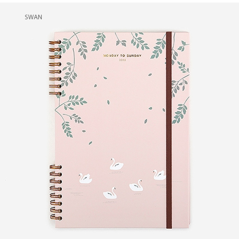 Swan - 2018 Monday to Sunday dated weekly diary Swan - 2018 Monday to Sunday dated weekly diary