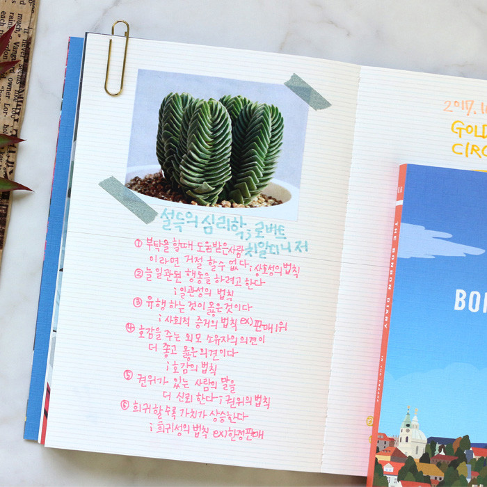 Free note - 2017 Bon bon poster undated diary