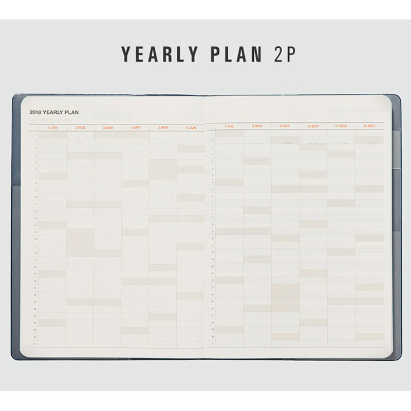 Yearly plan - 2018 Table talk A5 dated monthly planner Yearly plan - 2018 Table talk A5 dated monthly planner