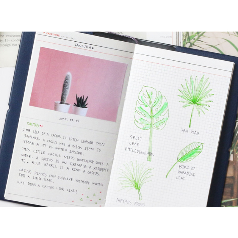 Free note - Glitter small undated weekly diary Free note - Glitter small undated weekly diary