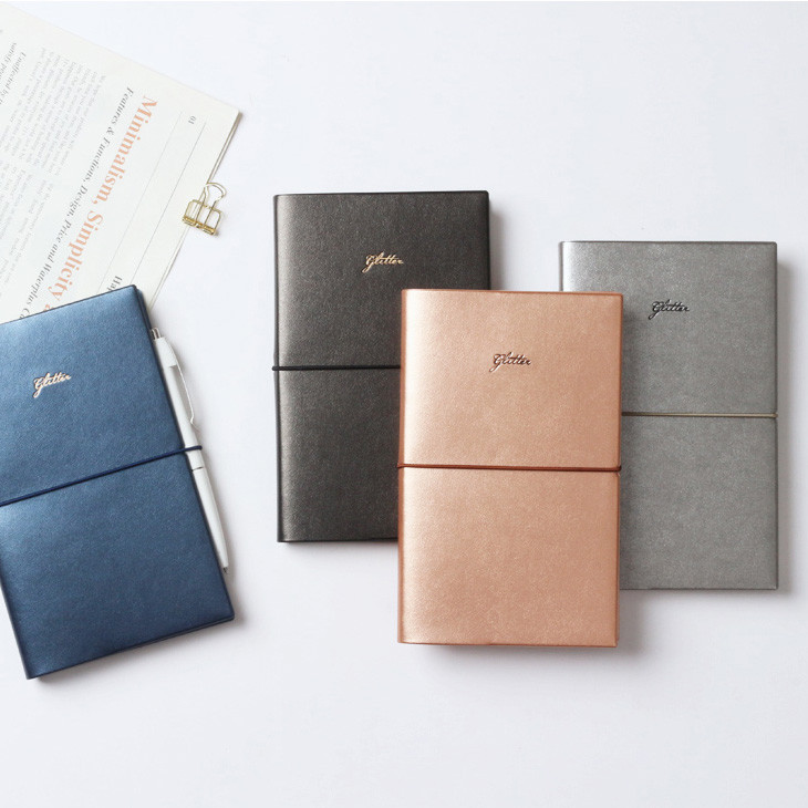 Glitter medium undated weekly diary