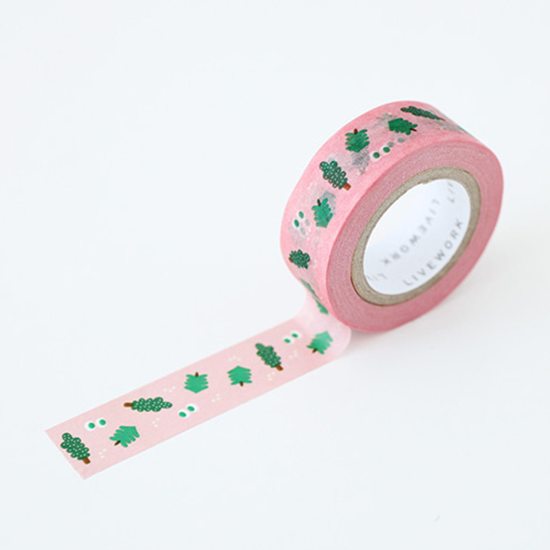 Som Som forest 0.59"X11yd single deco masking tape  Som Som forest 0.59"X11yd single deco masking tape