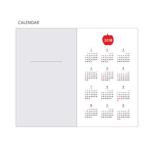 Calendar - 2018 Ghost pop dated weekly diary scheduler