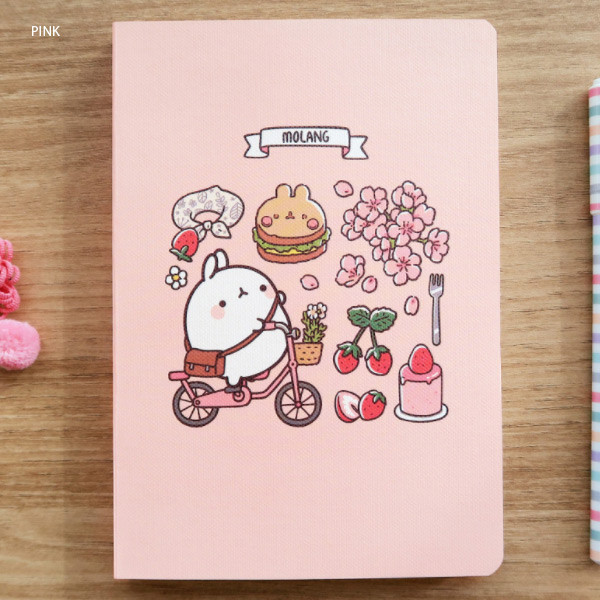 Pink - Molang undated weekly diary agenda