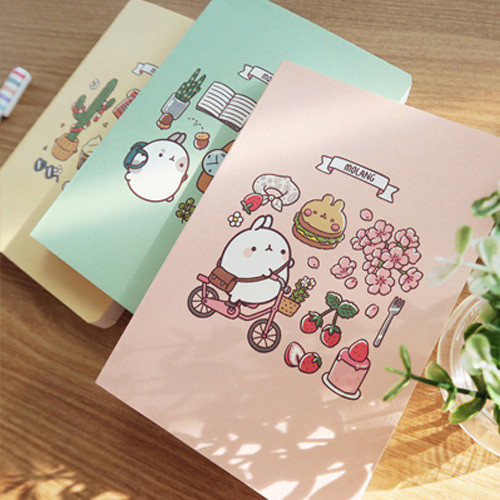 Molang undated weekly diary agenda