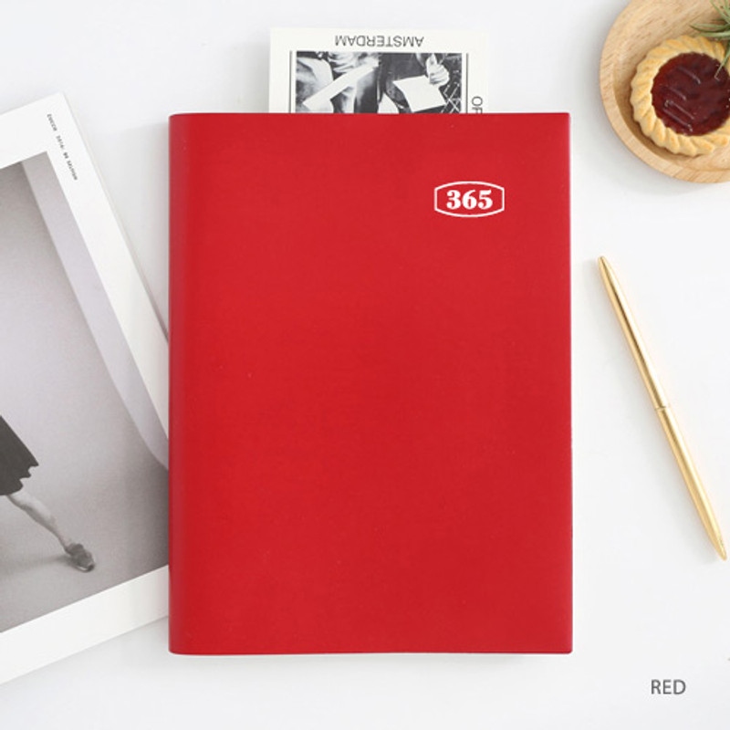 Red - 2018 Eat play work workaholics dated weekly diary 