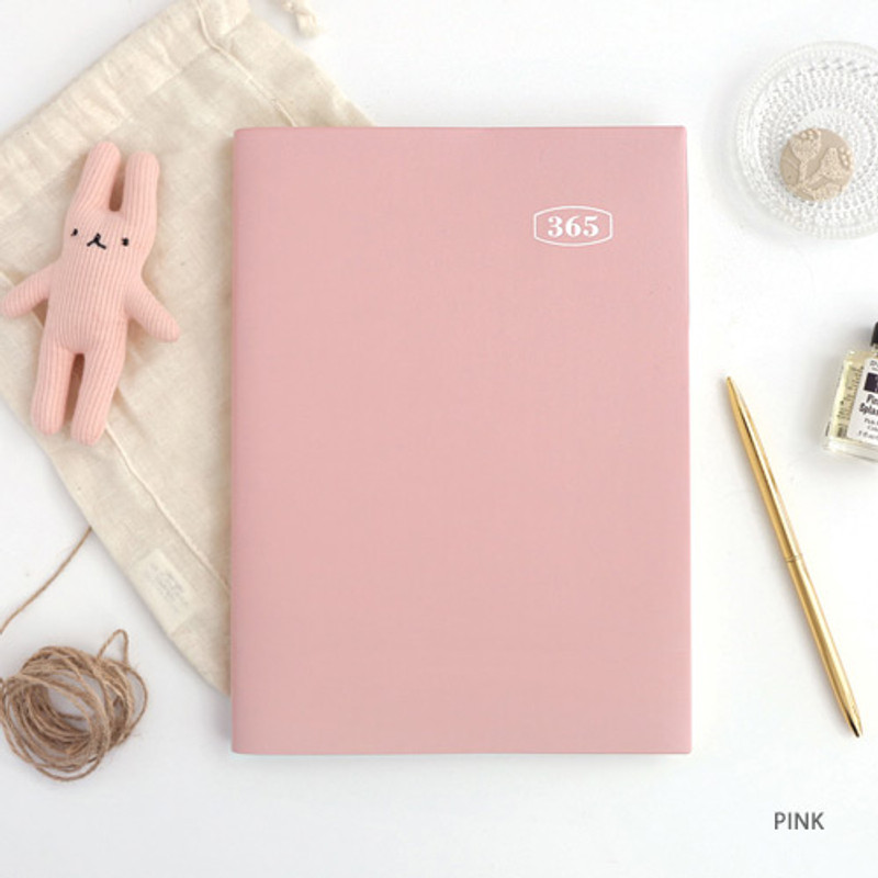 Pink - 2018 Eat play work workaholics dated weekly diary 