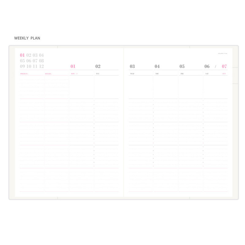 Weekly plan - 2018 Eat play work workaholics dated weekly diary 