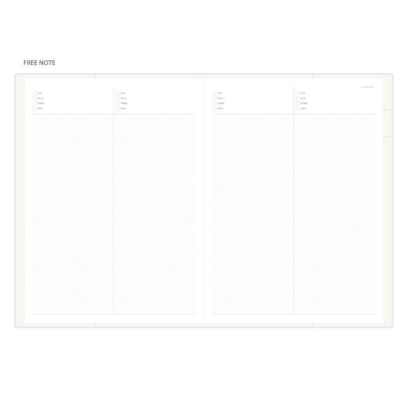 Free note - 2018 Eat play work workaholics dated weekly diary 