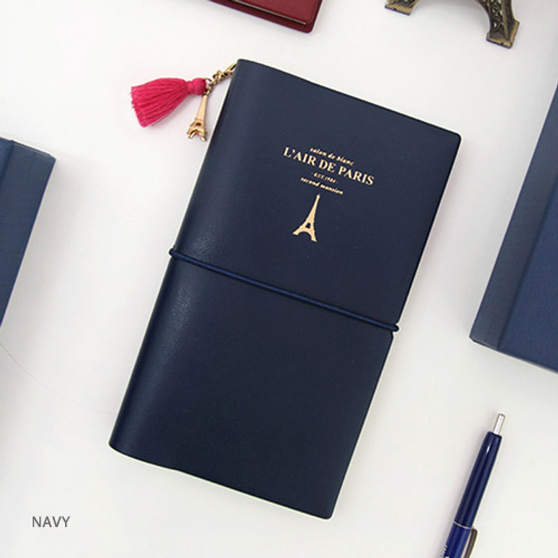 Navy - 2018 Blanc dated weekly diary agenda with tassel