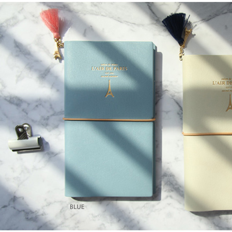 Blue - 2018 Blanc dated weekly diary agenda with tassel