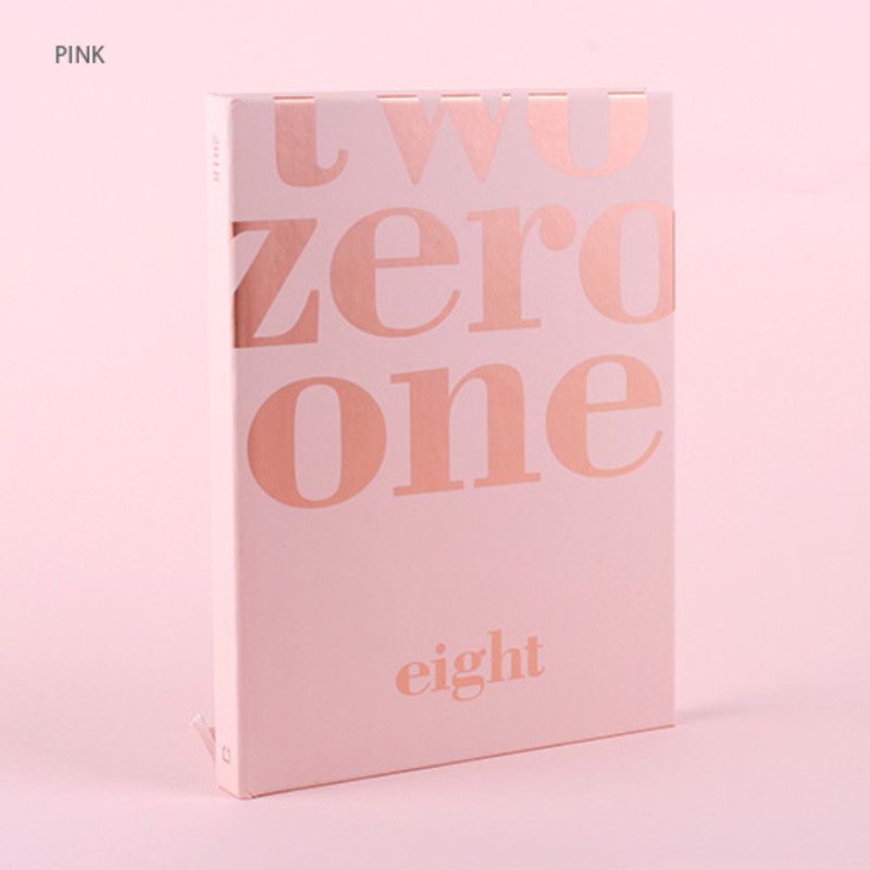 Pink - 2018 Two zero one eight dated weekly diary