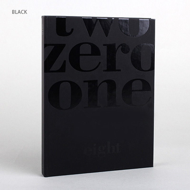 Black - 2018 Two zero one eight dated weekly diary