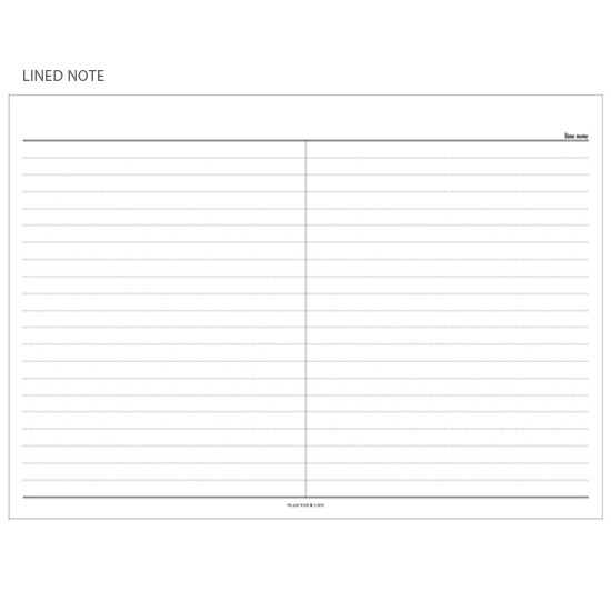Line note - The Weekly times desk planner notepad