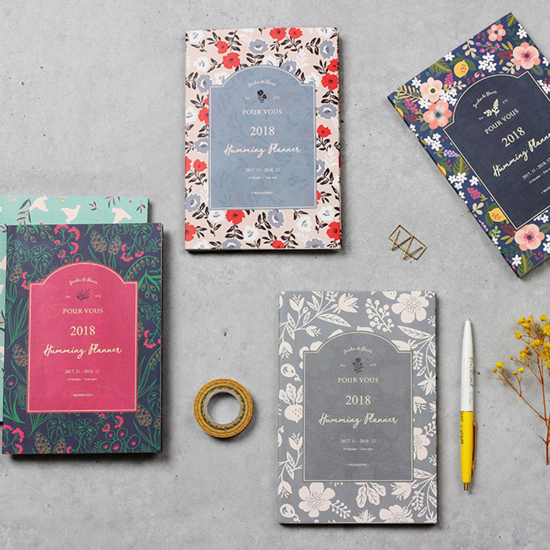 2018 Pour vous humming small dated monthly planner 2018 Pour vous humming small dated monthly planner