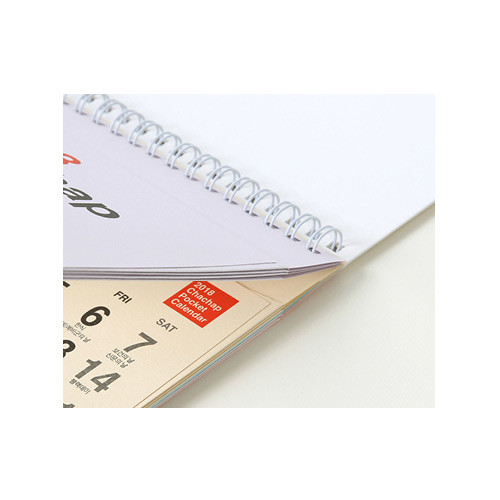 2018 Pocket spiral bound desk calendar