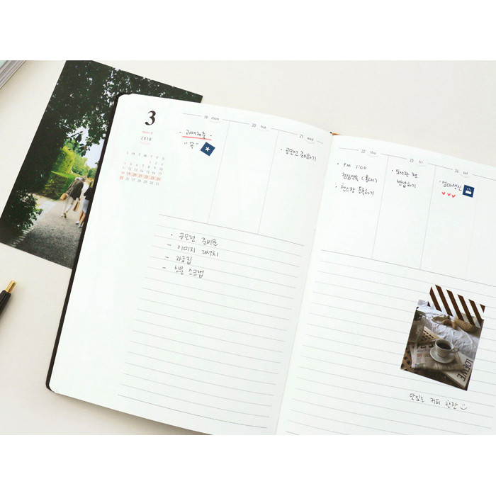 Weekly plan - 2018 A tous moments dated weekly planner