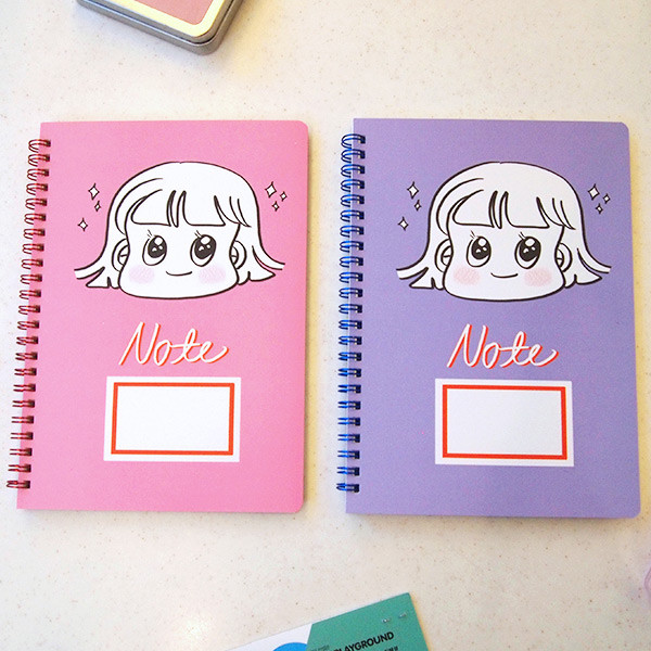Nicejin spiral bound lined notebook