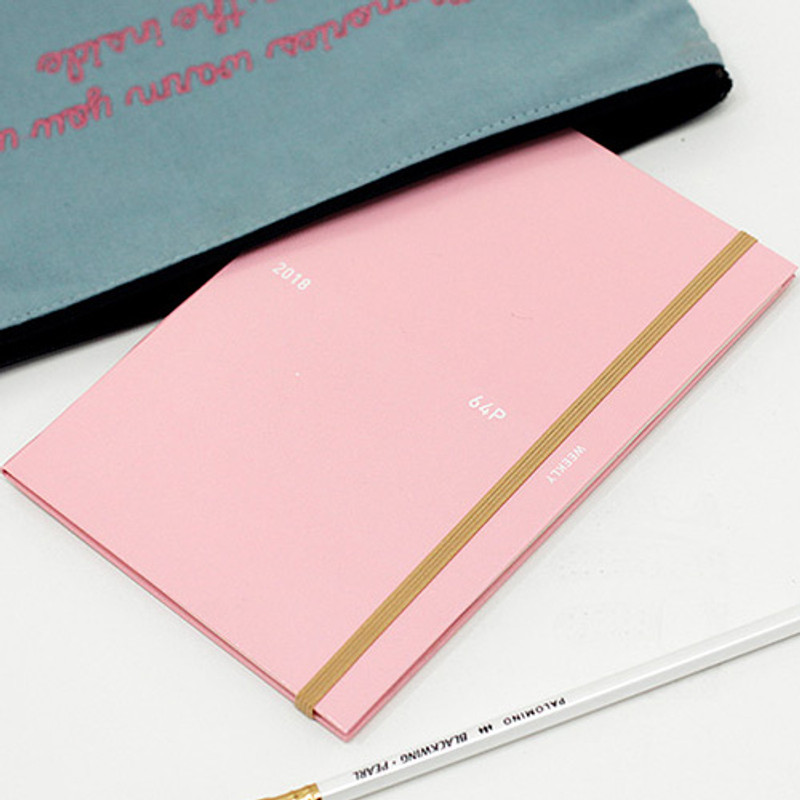 Pink - 2018 64 pages dated weekly planner
