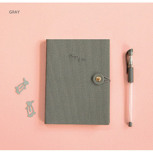 Gray - 2018 Design my life medium dated weekly agenda