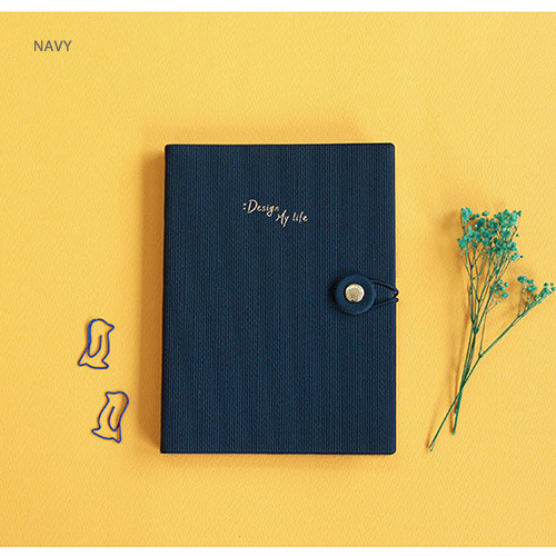 Navy - 2018 Design my life medium dated weekly agenda