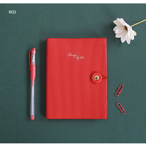Red - 2018 Design my life medium dated weekly agenda