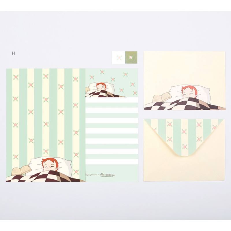 H - Anne of green gables letter paper and envelope set 