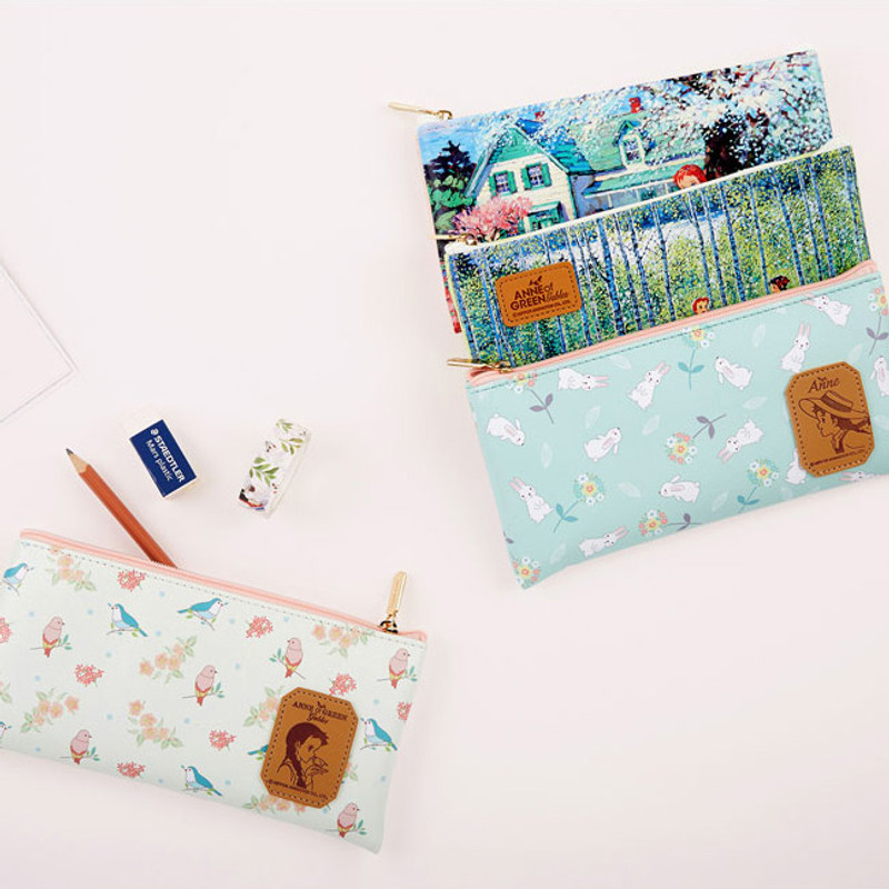 Anne of green gables illustration flat zipper pouch  Anne of green gables illustration flat zipper pouch