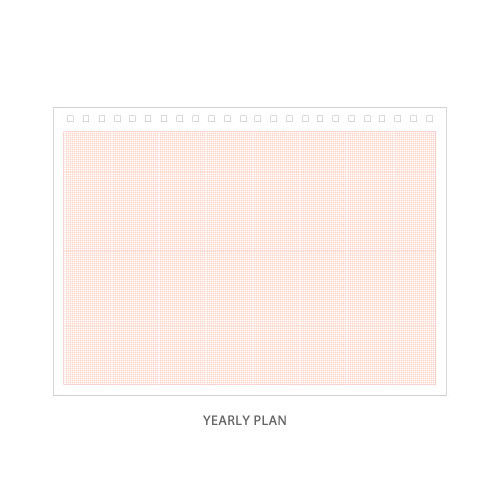 Yearly plan - 2018 Pattern standing dated monthly planner