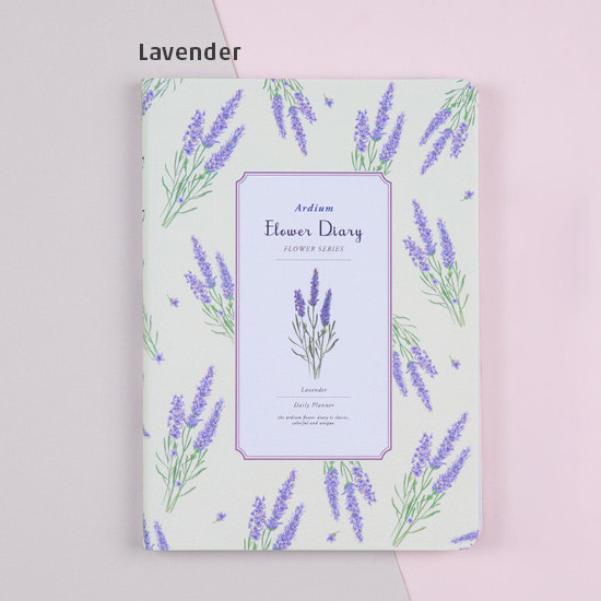 Lavender - Flower illustration undated weekly diary