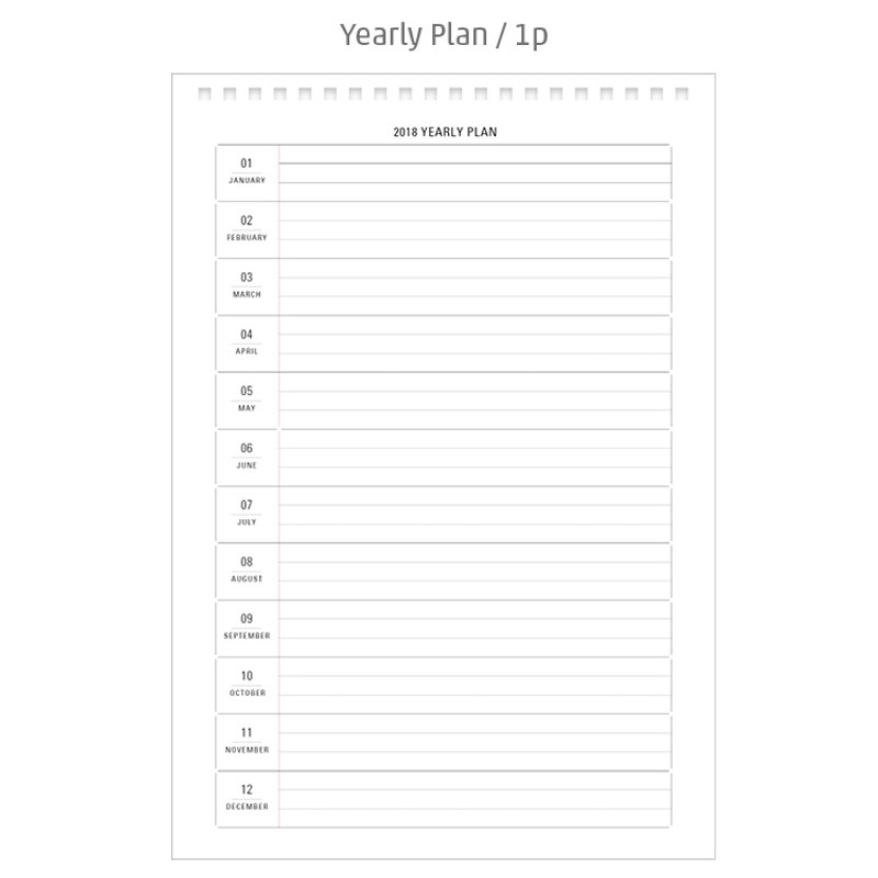 Yearly plan - 2018 Aeppol illustration desk calendar  Yearly plan - 2018 Aeppol illustration desk calendar