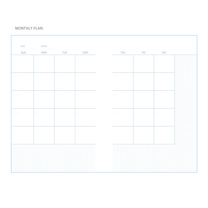 Monthly plan - Simple 100 days study planner scheduler