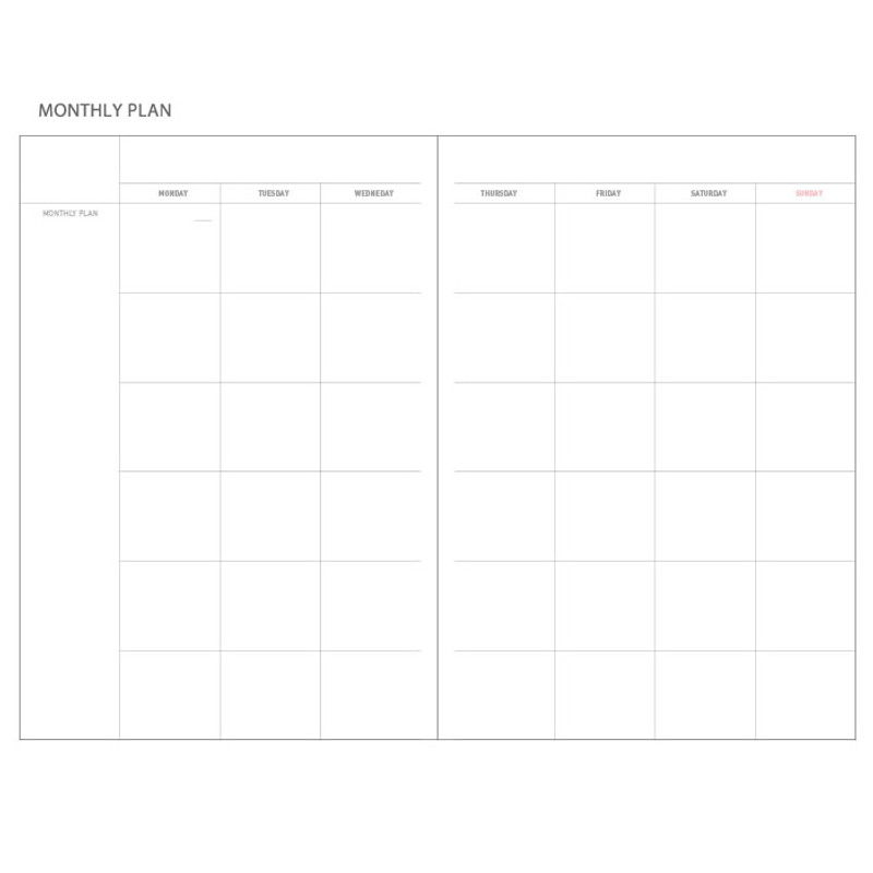 Monthly plan - Ann of green gables undated daily planner agenda  Monthly plan - Ann of green gables undated daily planner agenda