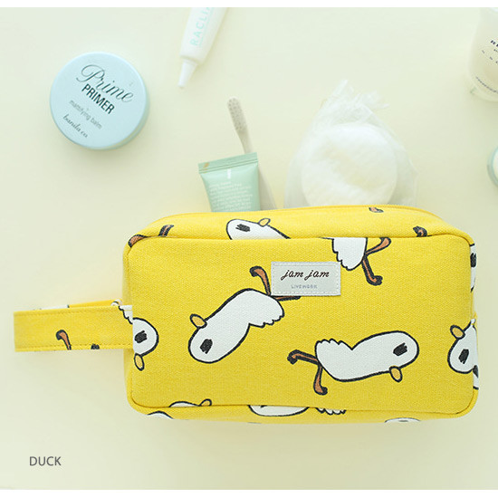 Duck - Jam Jam canvas zipper pouch with handle