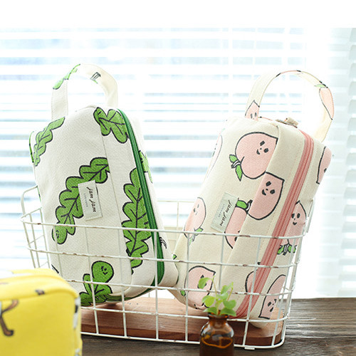 Jam Jam canvas zipper pouch with handle