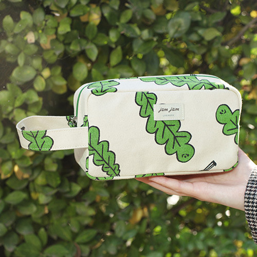 Foliage - Jam Jam canvas zipper pouch with handle