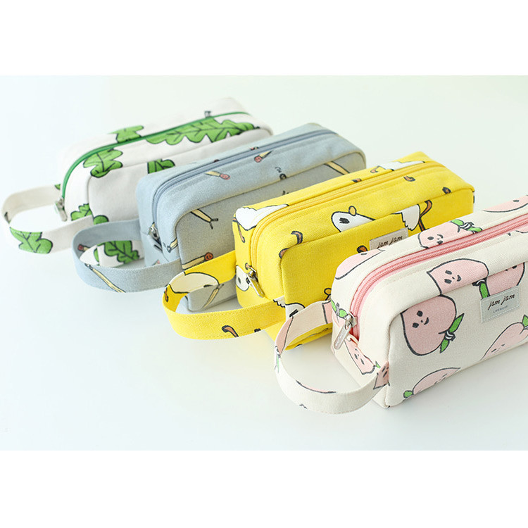 Jam Jam canvas zipper pouch with handle