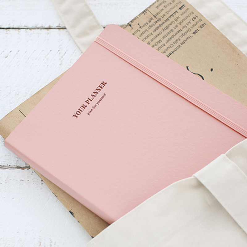 Rose pink - Plan for yourself 6 month large undated diary agenda Rose pink - Plan for yourself 6 month large undated diary agenda