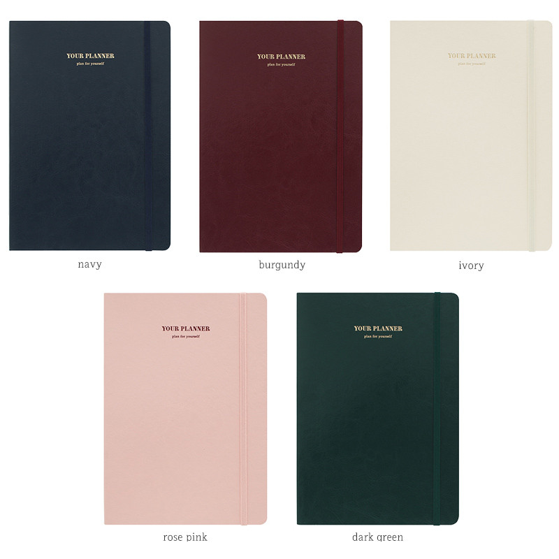 Colors of Plan for yourself 6 month large undated diary agenda Colors of Plan for yourself 6 month large undated diary agenda