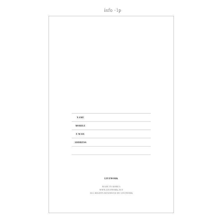 Personal information - Plan for yourself half year small undated diary
