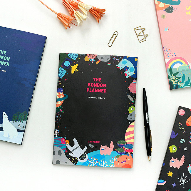 Bon Bon 1 month undated planner scheduler 