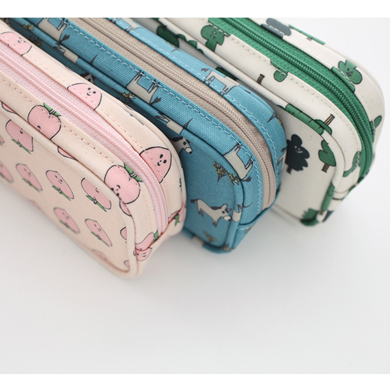 Jam Jam cute illustration zipper piping pouch Jam Jam cute illustration zipper piping pouch