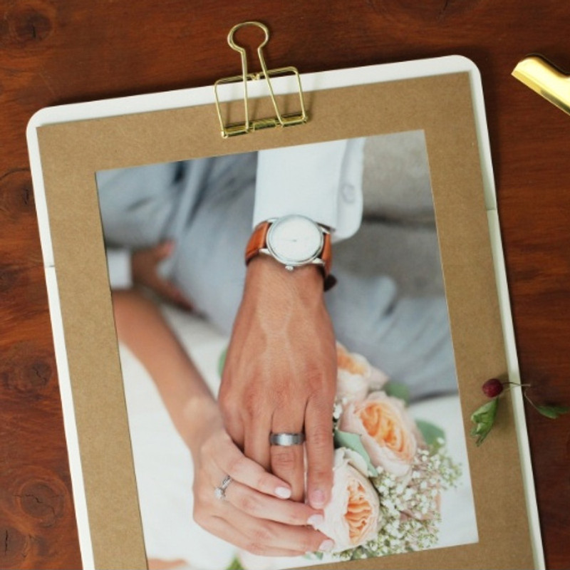 Square 8X10 Kraft paper photo frame with envelope Square 8X10 Kraft paper photo frame with envelope