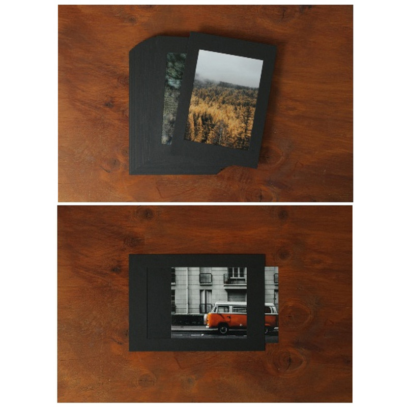 Square 5X7 Black paper photo frame set of 15 sheets Square 5X7 Black paper photo frame set of 15 sheets