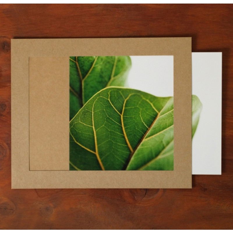 Square A4 Kraft paper photo frame with envelope 